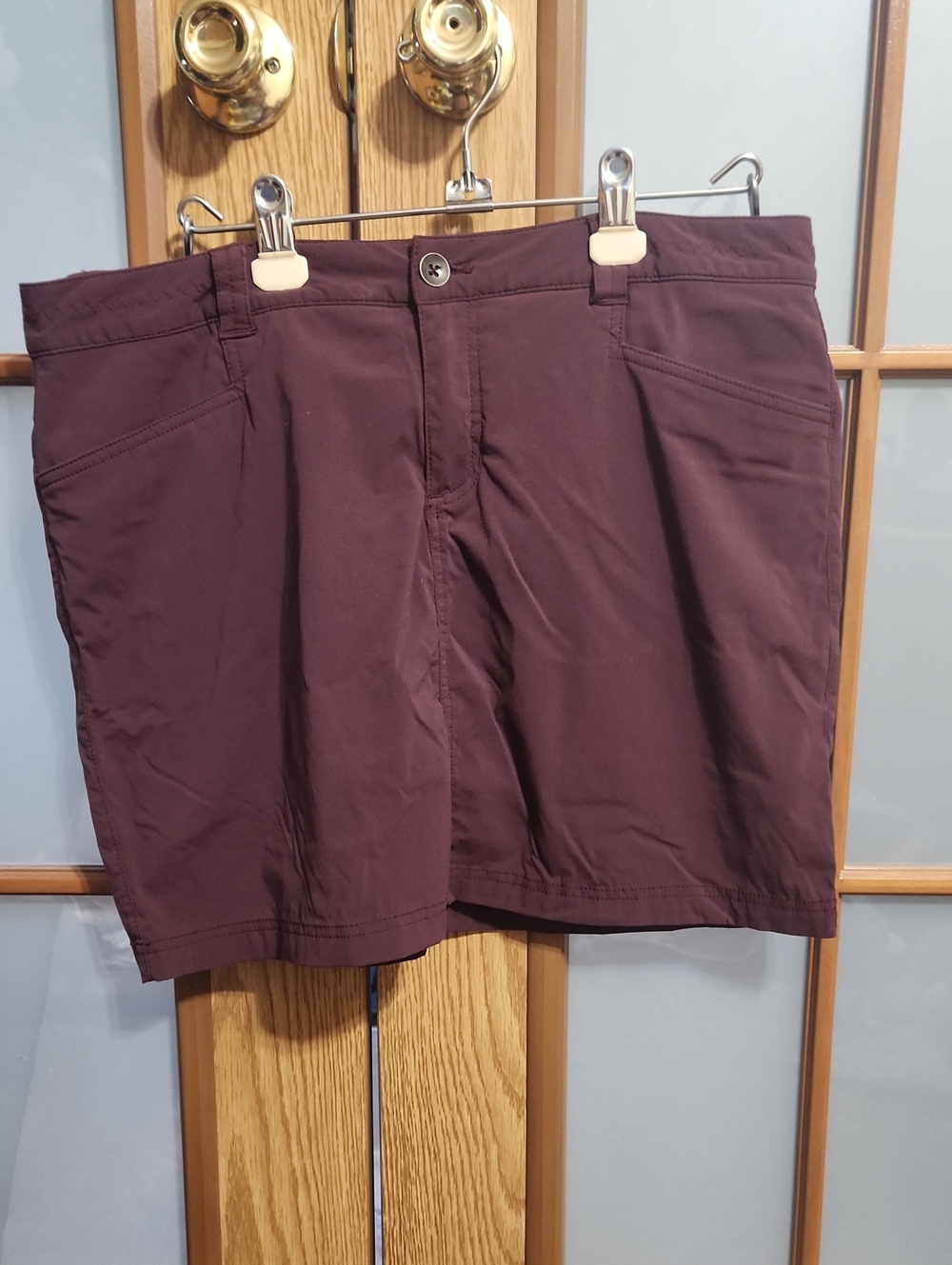 Eddie Bauer Womens Burgundy Athletic Skort Skirt Size 12